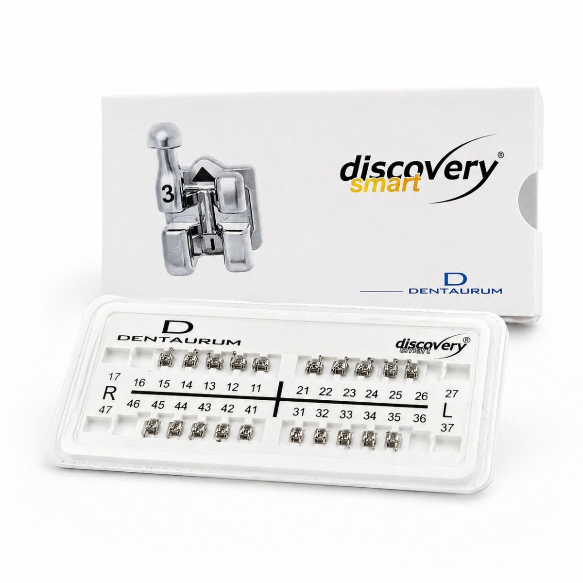 Брекети металеві Dentaurum Discovery Smart Roth 022 (кр. 3-4-5) — нижня щелепа